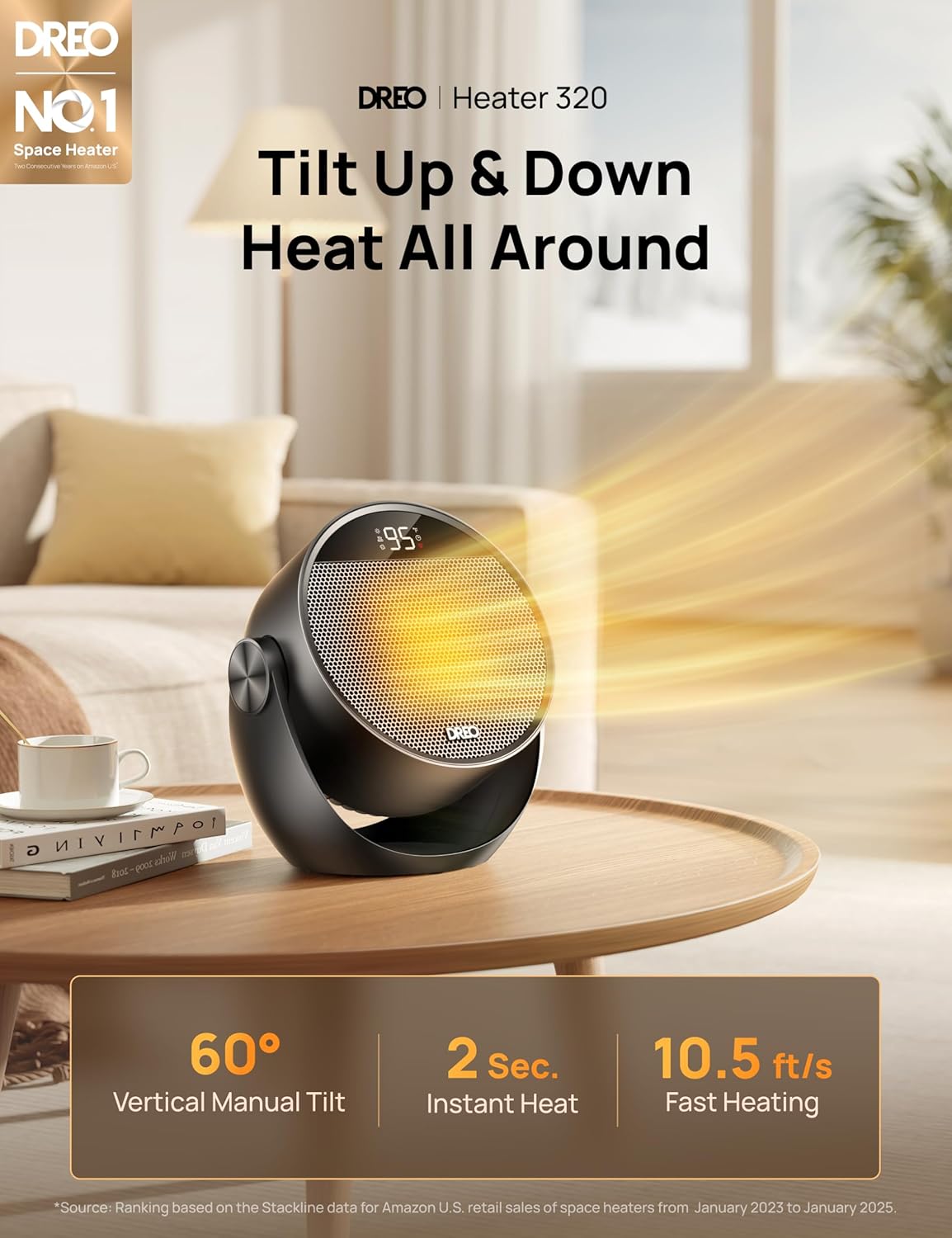 10.5ft/s Portable Electric Heaters