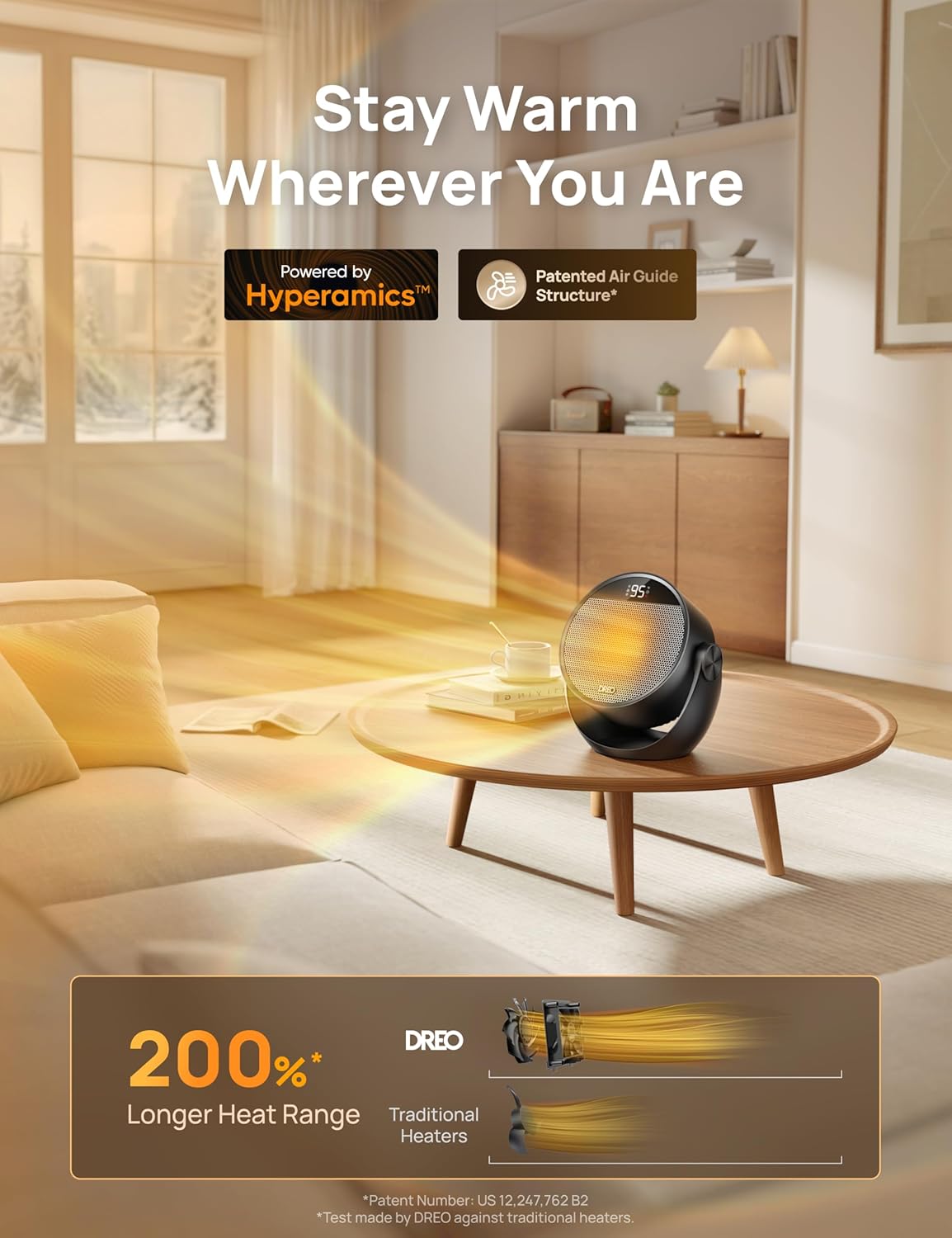 10.5ft/s Portable Electric Heaters