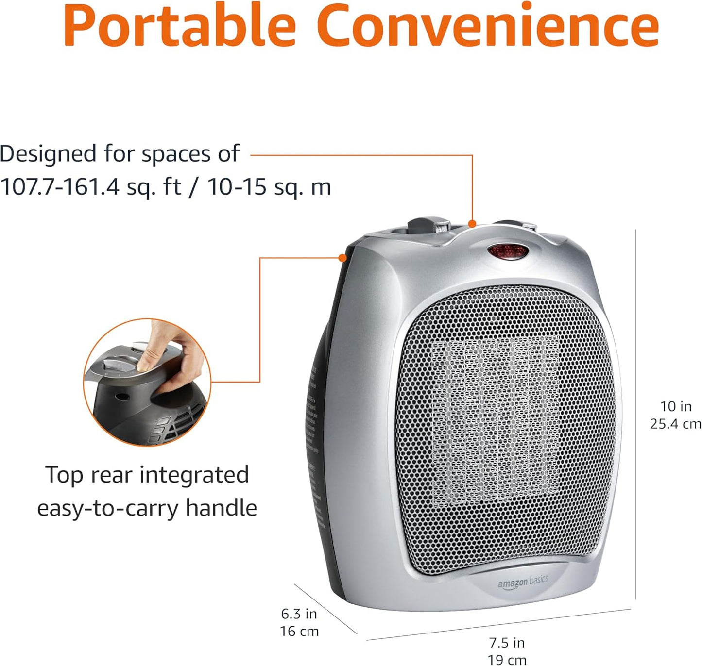 Amazon Basics Ceramic Space Heater